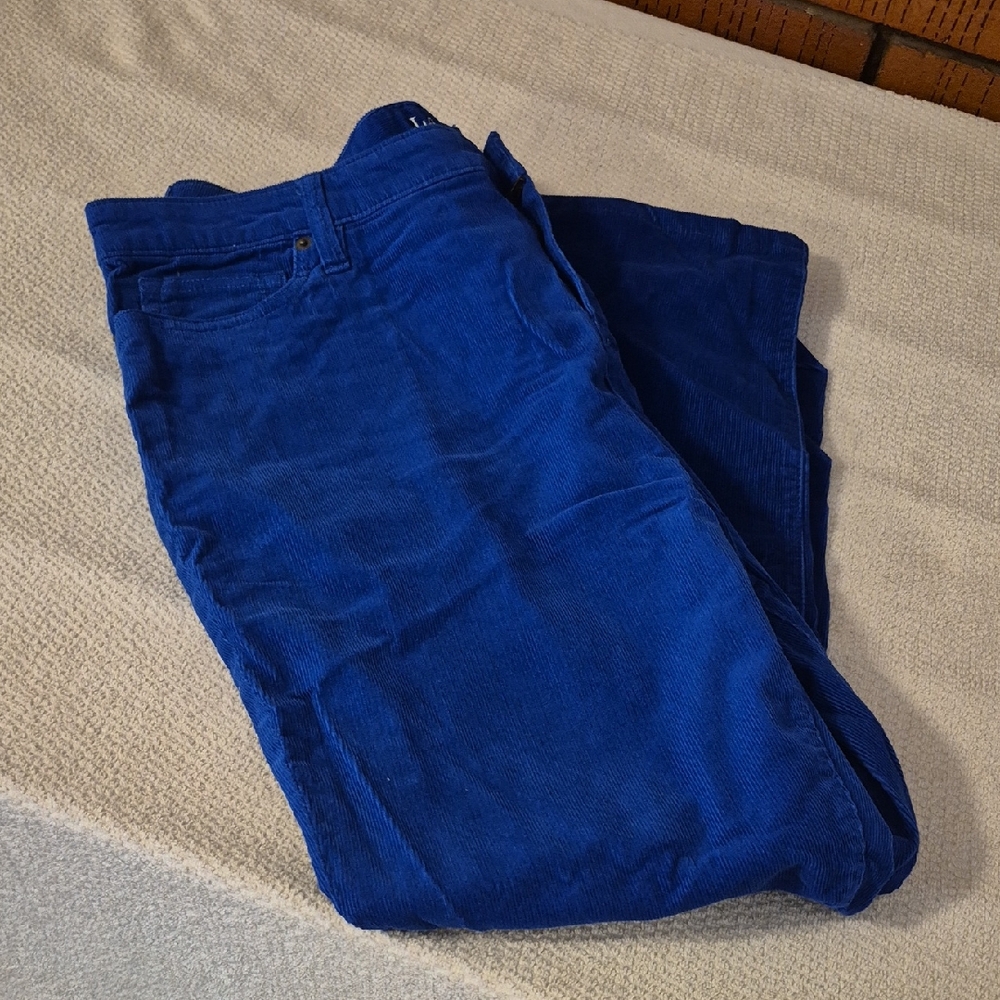 Lands' End Rich Sapphire Corduroys